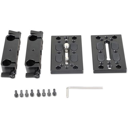 SmallRig Tripod Mounting Kit Baseplate with Dual 15mm Rod Clamp 1798