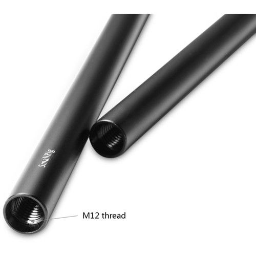 SmallRig 15mm Aluminum Alloy Rod (M12-30cm) 12inch Pair 1053