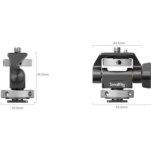 SmallRig Monitor Mount Swivel and Tilt Adjustable with Cold Shoe Mount 2905B