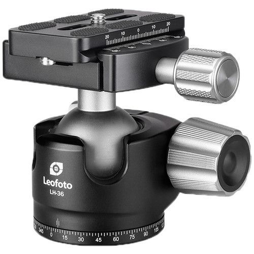 Leofoto Tripod Low-Profile Ball Head 15kg Capacity LH-36R
