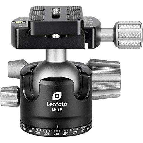 Leofoto Tripod Low-Profile Ball Head 15kg Capacity LH-36R