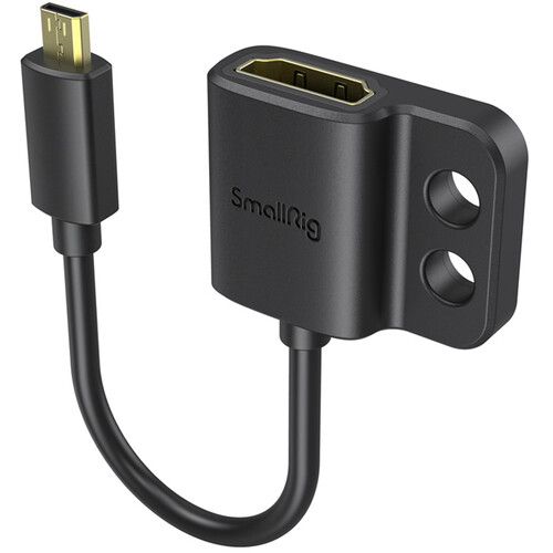 SmallRig Micro-HDMI to HDMI Adapter Cable (D to A) Ultra Slim 4K 3021