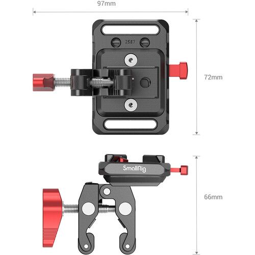 SmallRig Mini V-Mount Battery Plate with Crab-Shaped Clamp 2989