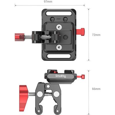 SmallRig Mini V-Mount Battery Plate with Crab-Shaped Clamp 2989