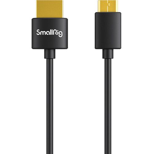 SmallRig Mini-HDMI to HDMI Cable (C to A) Ultra Slim 4K 55cm 3041