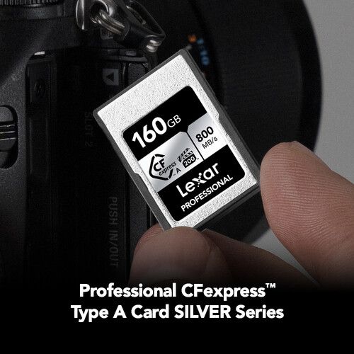 Lexar Memory Card 160GB CFexpress Type A SILVER Series LCAEXSL160G-RNENG