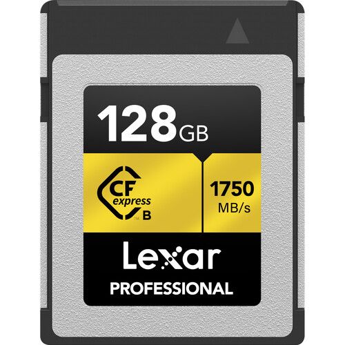 Lexar Memory Card 128GB CFexpress Type B GOLD Series LCXEXPR128G-RNENG
