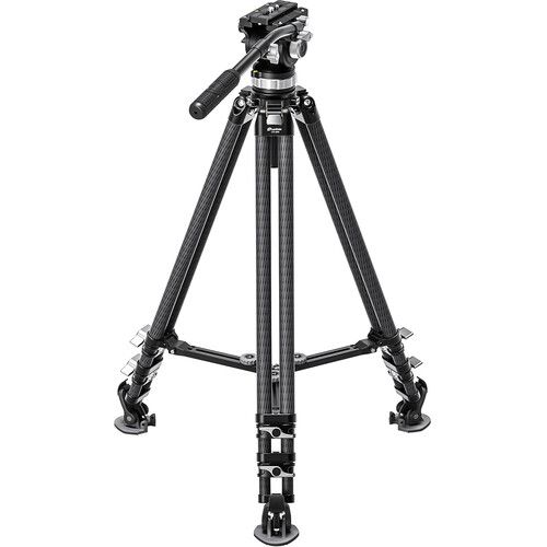 Leofoto Cinema Series Carbon Twin-Leg Tripod Kit with Video Head LVC-253C+BV-15