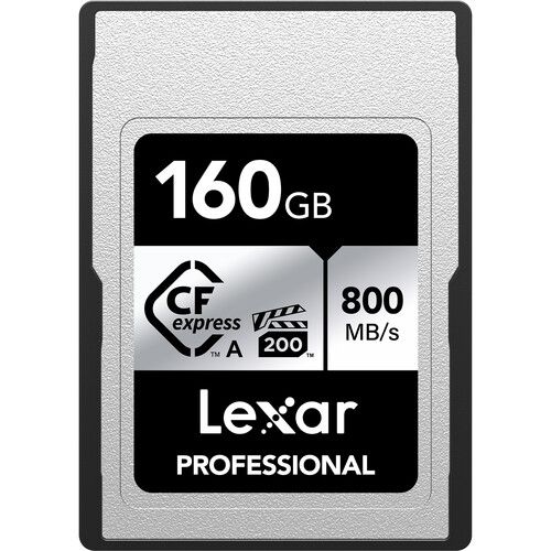 Lexar Memory Card 160GB CFexpress Type A SILVER Series LCAEXSL160G-RNENG