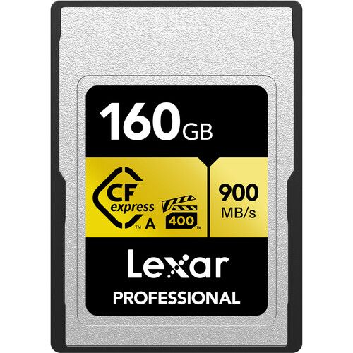Lexar Memory Card 160GB CFexpress Type A GOLD Series LCAGOLD160G-RNENG