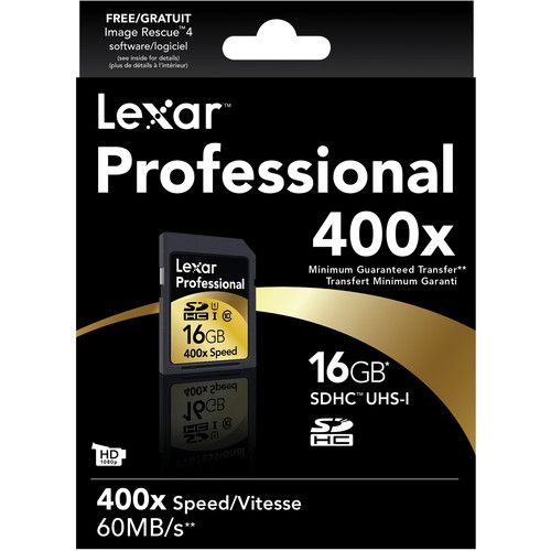 Lexar Memory Card 16GB 400x SDHC UHS-I Class10 LSD16GCTBNA400
