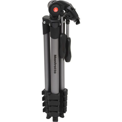 Manfrotto Aluminium Tripod Compact Advanced 3-Way Head MKCOMPACTADV-BK