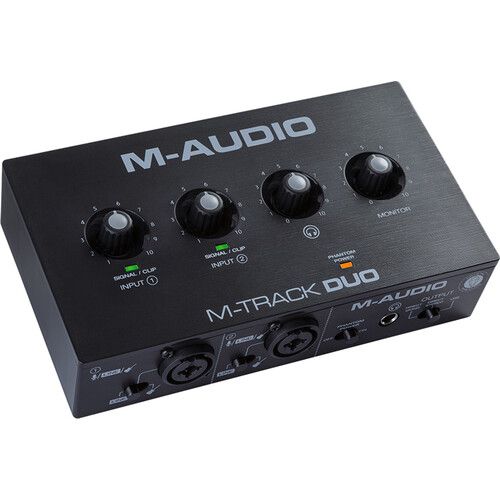 M-Audio USB Audio Interface with 2 Combo Inputs M-Track Duo