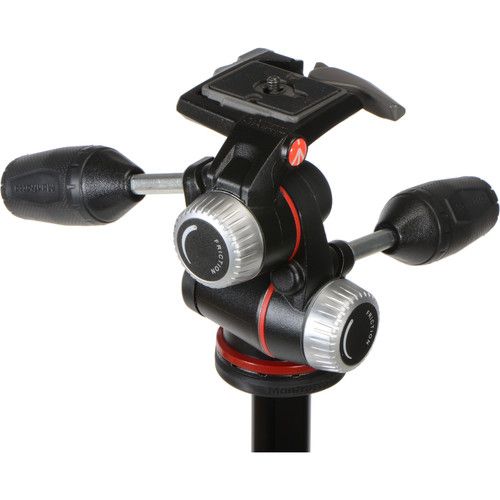 Manfrotto Standard Tripod Kit Aluminium 3-Section with 3-Way Pan/Tilt Head MK190XPRO3-3W