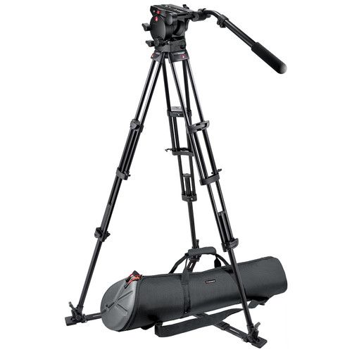 Manfrotto Video Tripod Kit with Fluid Head 526,545GBK
