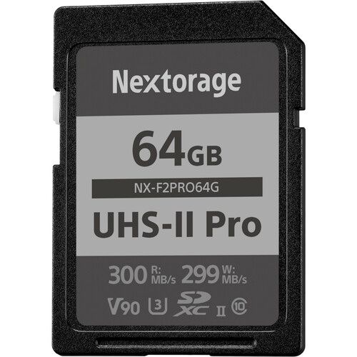 Nextorage Memory Card 64GB SDXC UHS-II V90 NX-F2PRO64G