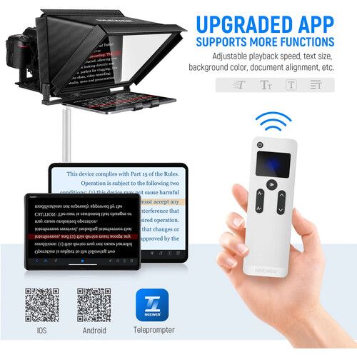 Neewer Tablet Teleprompter Aluminum Alloy with Remote App Control X12 66600141