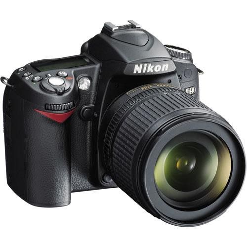 Nikon DSLR Camera Kit 12.3MP DX APS-C D90 with AF-S DX NIKKOR 18-105mm f/3.5-5.6G ED VR Lens 25448