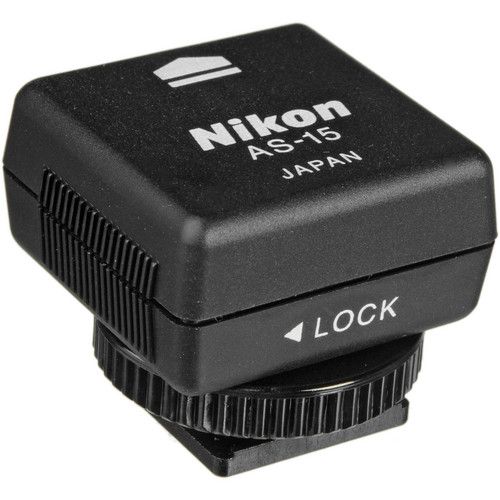Nikon Hot Shoe to PC Sync Terminal Adapter TTL Multi Flash AS-15 3066