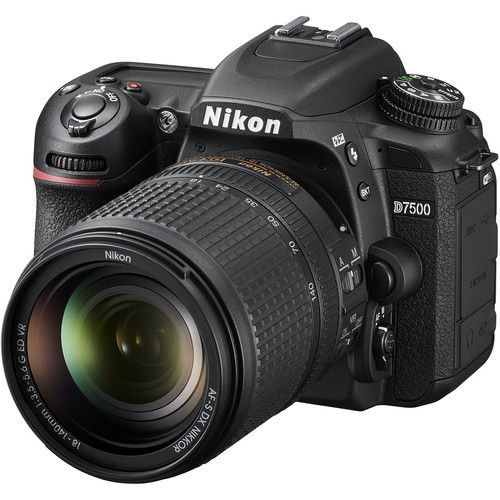 Nikon DSLR Camera Kit 20.9MP DX APS-C D7500 with AF-S DX NIKKOR 18-140mm f/3.5-5.6G ED VR Lens 1582