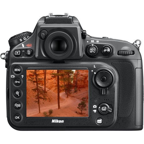 Nikon DSLR Camera Body 36.3MP FX-Format Full-Frame F-mount D800E 25498