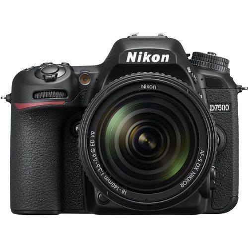Nikon DSLR Camera Kit 20.9MP DX APS-C D7500 with AF-S DX NIKKOR 18-140mm f/3.5-5.6G ED VR Lens 1582
