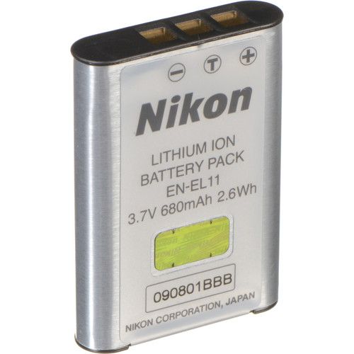 Nikon Lithium-ion Battery 3.7V 680mAh EN-EL11 for COOLPIX S550 25775 Nikon Lithium-ion Battery 3.7V 680mAh EN-EL11 for COOLPIX S550 25775