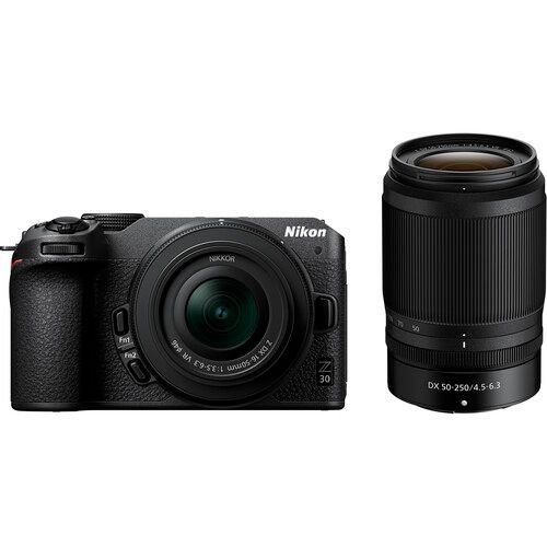 Nikon Mirrorless Camera Kit 20.9MP APS-C Z30 with NIKKOR Z DX 16-50mm f/3.5-6.3 and 50-250mm f/4.5-6.3 VR Lenses 1743