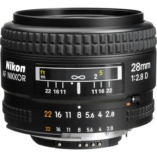 Nikon Wide-Angle Prime Lens AF NIKKOR 28mm f/2.8D 1922