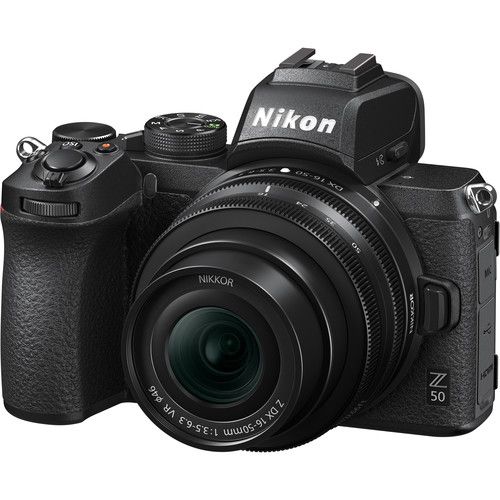 Nikon Mirrorless Camera Kit 20.9MP APS-C Z50 with NIKKOR Z DX 16-50mm f/3.5-6.3 VR Lens and Extra Battery 1633