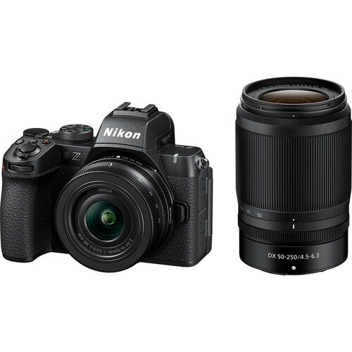 Nikon Mirrorless Camera Kit 20.9MP DX Z50II with NIKKOR Z DX 16-50mm f/3.5-6.3 and 50-250mm f/4.5-6.3 VR Lenses 1788