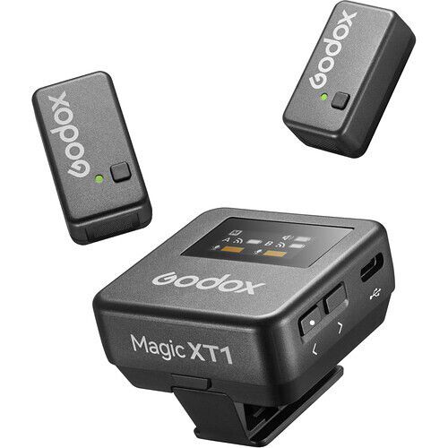 Godox Wireless Microphone System 2-Person with USB-C and Lightning Adapters MAGIC XT1-CL