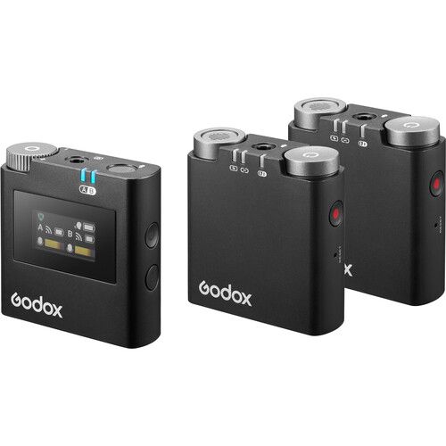 Godox Wireless Microphone System 2-Person Virso S M2 for Sony Cameras and Smartphones