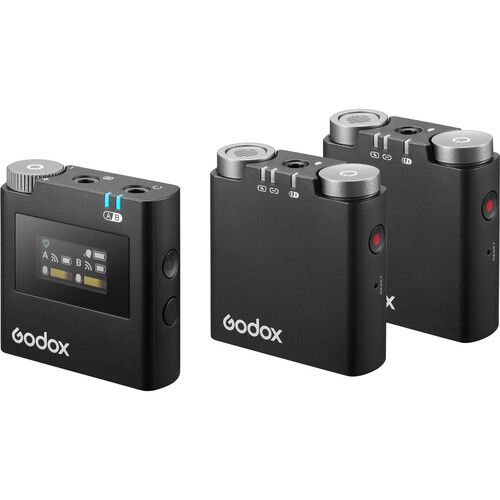 Godox Wireless Microphone System 2-Person Virso M2 for Cameras and Smartphones