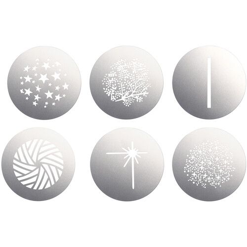 Godox Gobo Set 6 x Gobos VSA-GS3 for Spotlight Attachment