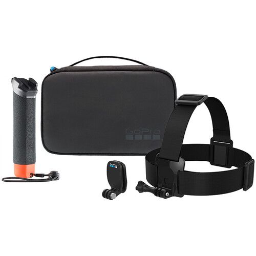 GoPro Adventure Kit 2.0 with Floating Hand Grip Head Strap QuickClip Compact Case AKTES-002