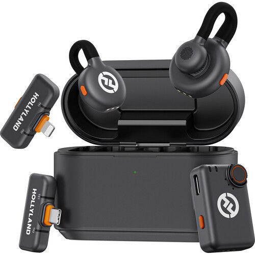 Hollyland Wireless Microphone System 2-Person 300m Powerful Noise Cancellation LARK M2S Ultimate Combo