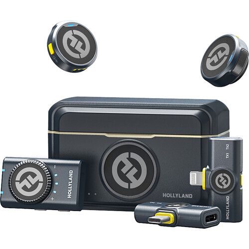 Hollyland Wireless Microphone System 2-Person 300m One-Click Noise Cancellation LARK M2 Combo