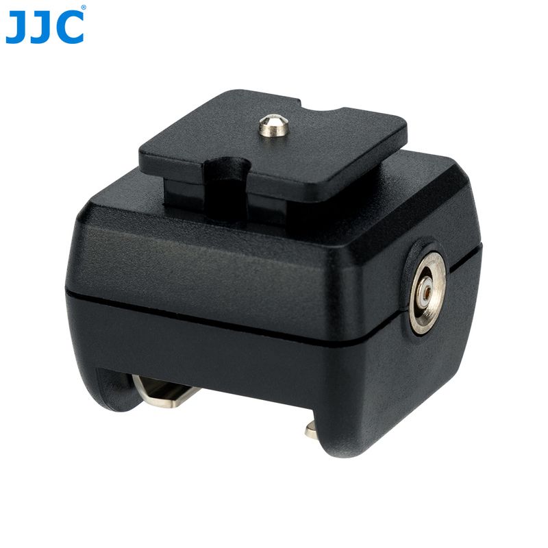JJC Hot Shoe Adapter with PC Female Outlet JSC-2 for Portable Flashes