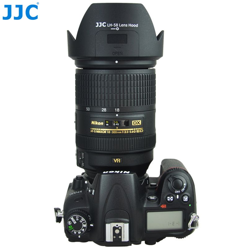 JJC Lens Hood LH-58 for Nikon AF-S DX NIKKOR 18-300mm F/3.5-6.3G ED VR Lens