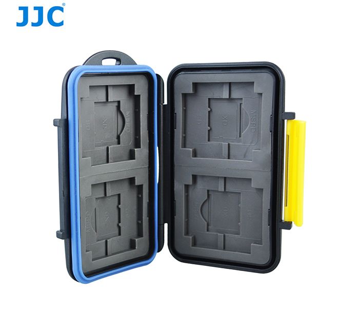 JJC Memory Card Case Water-Resistant MC-3 for 4CF 4SD 4XD 4XMemoryStick Pro Duo