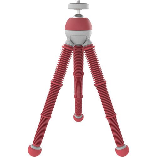 JOBY Podzilla Medium Kit Flexible Tripod &amp; 360 Phone Mount JB01758 (Red)