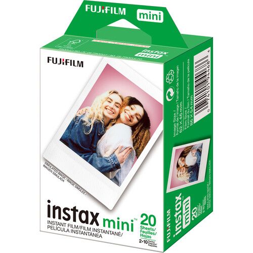 FUJIFILM INSTAX MINI Instant Film 20 Exposures 16437396 (Glossy Pink)