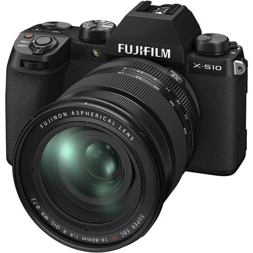 FUJIFILM Mirrorless Camera Kit APS-C X-S10 with XF16-80mm f/4 R OIS WR Lens 16670077