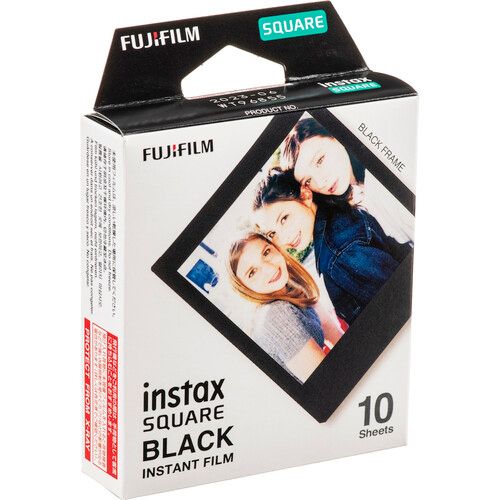 FUJIFILM INSTAX SQUARE Instant Film 10 Exposures 16576532 (White)