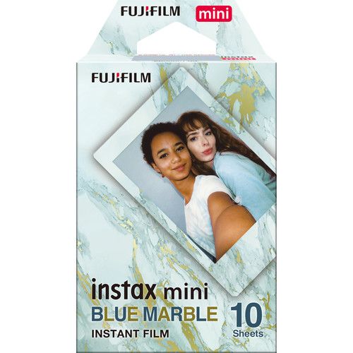 FUJIFILM INSTAX MINI Instant Film 10 Exposures 16656461 (Blue Marble)