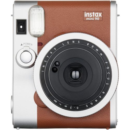 FUJIFILM Instant Film Camera Instax Mini 90 Neo Classic 16423917 (Brown)