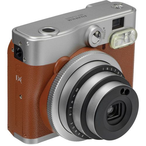 FUJIFILM Instant Film Camera Instax Mini 90 Neo Classic 16423917 (Brown)