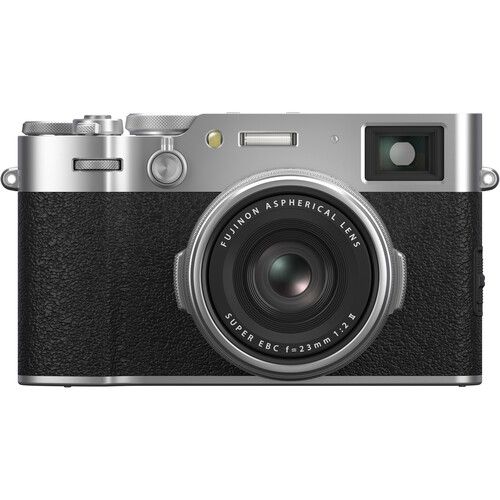 FUJIFILM Premium Compact Digital Camera 40.2MP Fixed 23mm f/2 APS-C X100VI 16821822 (Silver)