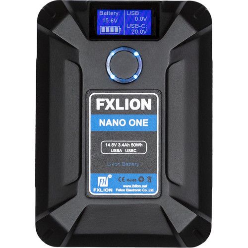 FXLion Lithium-ion Battery 14.8V 50Wh Ultracompact V-Mount NANO ONE